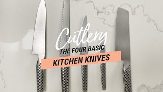 Knife Skills The Four Basic Kitchen Knives [upl. by Dudley]