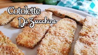 COTOLETTE DI ZUCCHINE 😋 leggere al forno [upl. by Hayilaa947]