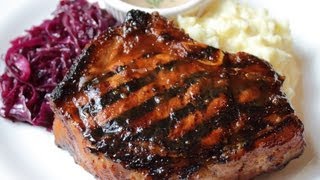 Mongolian Pork Chops  Video 700 Asian Marinade Pork Chop with Hot Mustard Sauce [upl. by Lonna]