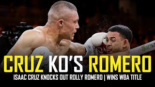 ISAAC CRUZ SMASHES ROLLY ROMERO IN 8TH POST FIGHT REACTION NO FOOTAGE [upl. by Ramirol]