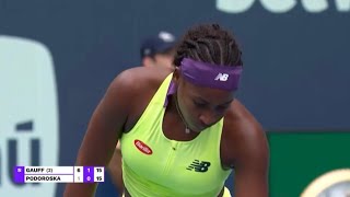 Coco Gauff Forehand continued …Maimi Open Tennis Draw Discussion [upl. by Grimona149]