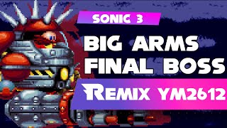 Sonic the Hedgehog 3 Final Boss BIG ARMS RemixArrangement YM2612  SN76489 Deflemask [upl. by Tomlin]