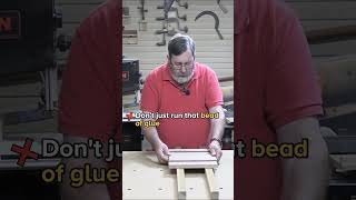 How To Use Wood Glue Properly Woodworking Tip [upl. by Aritak]