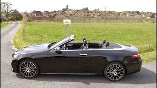 Essai quotdécaléquot MERCEDES E450 cabriolet 2019 367ch 9G Tronic 4Matic AMG Line [upl. by Enialahs]