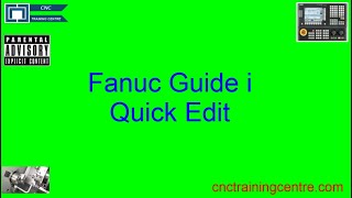 Fanuc Guide i Quick Edit [upl. by Oniluap]