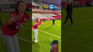 Celine Dept football kick Challenge football futbol soccer fifaworldcup worldcup sportsball [upl. by Nessah]