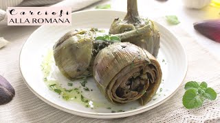 CARCIOFI ALLA ROMANA » ricetta originale  COME PULIRE I CARCIOFI  Veglife Channel [upl. by Ricki]