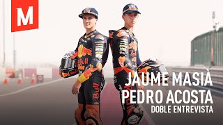 Entrevistas a Jaume Masia y Pedro Acosta  PostGP de Qatar y PreGP de Doha 2021 Moto3 [upl. by Cone]