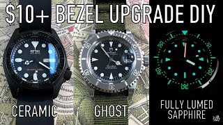 Upgrading Your Rolex Tudor Seiko amp Squale Dive Watch Bezel For 10 [upl. by Viv]