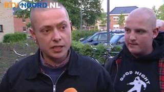 Rechtsextremisten protesteren tegen azc Winschoten [upl. by Audrey]