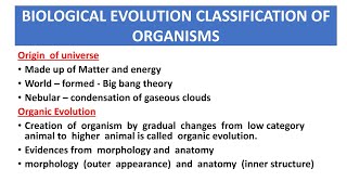 Unit  1  CLASSIFICATION OF LIVING ORGANISMS amp EVOLUTION Part 1  Tnpsc [upl. by Webb]