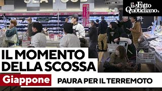 Terremoto in Giappone il momento della scossa negli impressionanti video pubblicati sui social [upl. by May969]