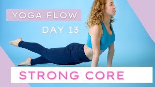 15 min Yoga Flow for Strong Core  30 day Yoga amp Pilates Challenge  DAY 13 [upl. by Nnaoj]