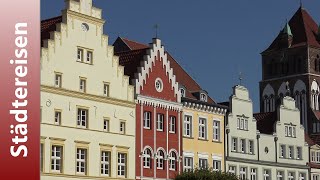 Streifzug durch die Hansestadt GREIFSWALD  Marktplatz Kirchen Hafen [upl. by Neimad]