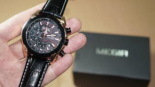 Unboxing of MEGIR Military Sport Watch Chronograph First Look Review [upl. by Aneela]