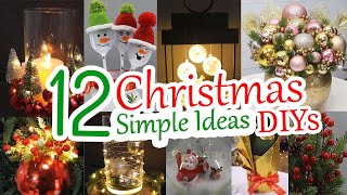 12 Easy DIY Christmas Decoration Ideas You Can Make at Home  2024 [upl. by Jazmin982]