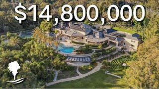 Inside a 14800000 SELFSUFFICIENT European Estate in Rancho Santa Fe [upl. by Aicylla]