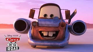 Mater Becomes Super Speed  Cars on the Road  Pixar Cars [upl. by Werdna]