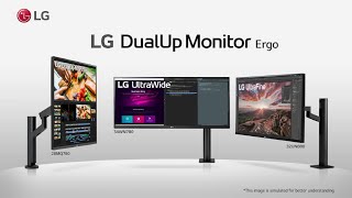 LG DualUp Ergo  Designed Around You  LG [upl. by Halyahs567]