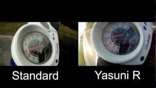 YAMAHA aerox standard Auspuff und YASUNI R [upl. by Akirdnuhs]