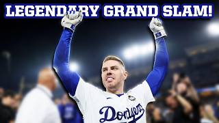 Freddie Freeman hits a walkoff grand slam in the World Series a breakdown [upl. by Ecurb]