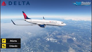 Atlanta to Orlando  MSFS 2020  Delta [upl. by Ahseetal46]