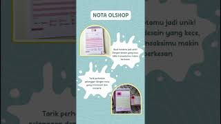 nota olshop dengan desain kekinian dan menggemaskancetaknotabikinnotapasuruan [upl. by Laved]