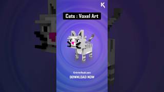 Cat voxel art  voxel cat 3d model pack voxelart minecraft magicavoxel kritrim 3dmodel 3dcat [upl. by Nikki]