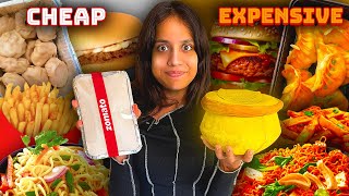 EXTREME Cheap VS Expensive Food Challenge 😱😱 [upl. by Kcirderf662]