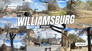 Walk Tour at Colonial Williamsburg Virginia Historic Area  American Historical Merchant Square 2024 [upl. by Nichola]