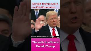 The Oath of the 45th President of USA DonaldJTrumpforPresident english speech president USA [upl. by Annecorinne]