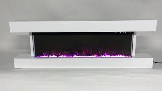 TruFlame 60 Inch Wall Mounted Electric Fire with Mantel小 [upl. by Oznarol593]