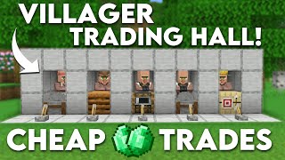 Easy Villager Trading Hall in Minecraft Bedrock 121 MCPEXboxPS4Nintendo SwitchWindows10 [upl. by Worlock]