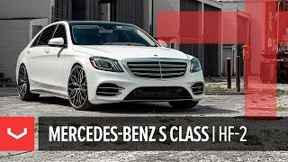 Vossen Hybrid Forged HF2 Wheel  MercedesBenz S Class  Brushed Gloss Black [upl. by Aidnis]