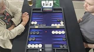 Backgammon Cyprus Open SUPERJACKPOT 2nd round Timur Azizov white  Manfred Sierke black [upl. by Aeel793]