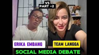 team langga VS Erika Embang [upl. by Arait377]