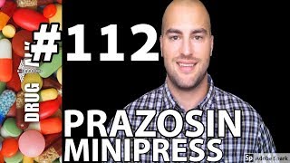 PRAZOSIN MINIPRESS  PHARMACIST REVIEW  112 [upl. by Natsrik]