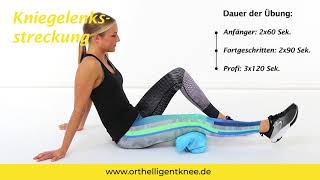 Orthelligent Knee Streckung des Kniegelenks  Knie Reha [upl. by Rydder]