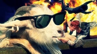 ÊTRE UNE CHÈVRE ÊTRE UN GANGSTER   Goat Simulator [upl. by Ecital224]