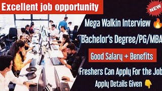 kasadara Technology Solutions🔥  Walkin Interview  Bachelors DegreePGMBA  Full Details [upl. by Georas]