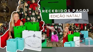 UNBOXING Recebidos pagos de Natal  Layla Monteiro [upl. by Oirretno]