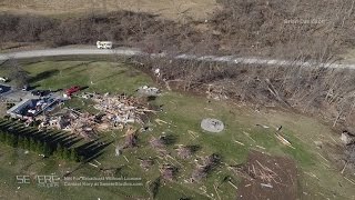 Smithville amp Plattsburg MO Tornado Damage from Drone [upl. by Urata471]