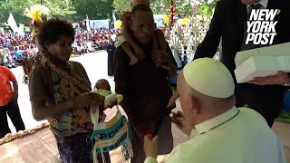 Pope Francis visits one of most remote places on planet brings toys meds — and message of peace [upl. by Hillel]