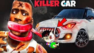 GTA 5  Franklin Stealing Cursed Killer Car In GTA V MOD KILLER THAR [upl. by Artek868]