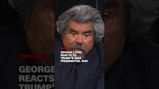 Surprised George Lopez reacts to Trumps run for president in 2024 [upl. by Fred]