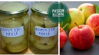 Komposto me Molle  How to make apple compote [upl. by Aramal330]