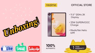 REALME PAD 2 LTE UNBOXING [upl. by Ahsienor]