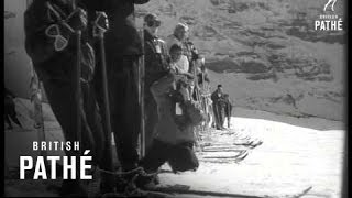 Skiing  Lauberhornrennen In Grindenwald And Wengen 1961 [upl. by Fairfax751]