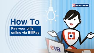 How To Pay your bills online via BillPay  HDFC Bank [upl. by Bacon863]