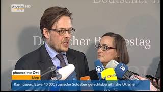 NSAUntersuchungsusschuss Statements nach der aktuellen Sitzung am 10042014 [upl. by Aneleairam]